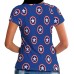 Camiseta Feminina - Raglan - Capitão America - Mod.02